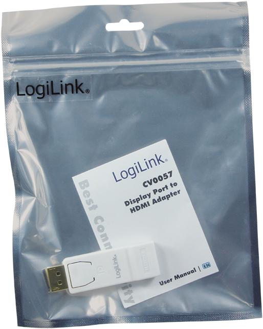 Immagine prodotto LogiLink DisplayPort su HDMI (HDMI, 6.40 cm)