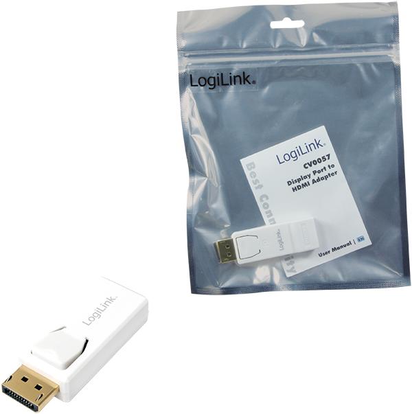 Immagine prodotto LogiLink DisplayPort su HDMI (HDMI, 6.40 cm)