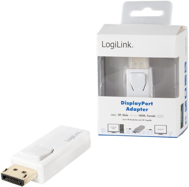 Image du produit LogiLink DisplayPort 1.2 4K vers HDMI (HDMI, 6.20 cm)