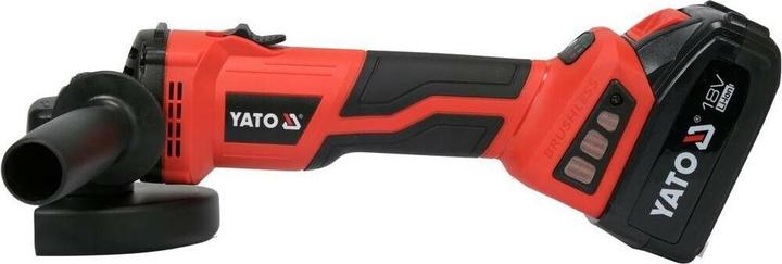 Actual product image Yato ANGLE GRINDER 18V SPEED CONTROL 2x4.0Ah (125 mm)