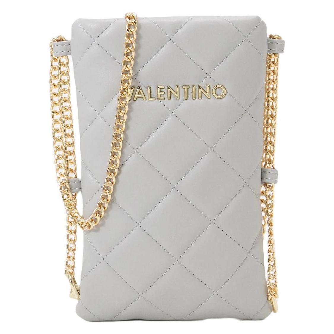 Valentino, Damen, Handtasche, Umhängetasche Abendbeutel Ocarina Crossbody Perla Hellgrau, Grau