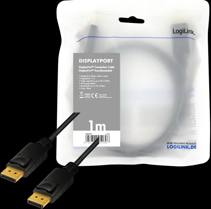 Productafbeelding LogiLink DisplayPort - DisplayPort (3 m, DisplayPort)