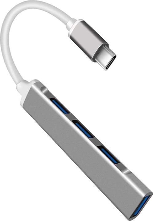 Immagine prodotto JTI Hub USB-C con 4 porte - argento (USB-C, 4 Porti)
