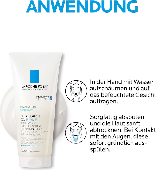Actual product image La Roche Posay Effaclar H Isobiome Wash Cream Cream (Wash cream, 200 ml)