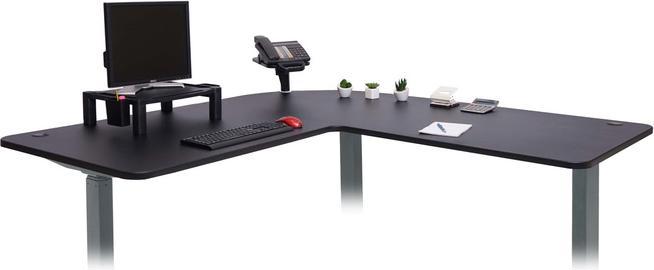 Actual product image Swisshandel24 Tabletop for corner desk, desk top, 90° black (177.50 x 80 cm)