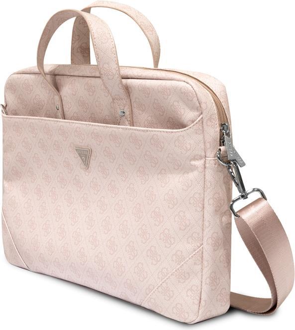 Productafbeelding Guess Torba GUCB15P4TP 16" różowy/ roze Saffiano 4G Triangle Logo