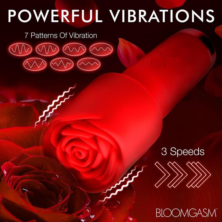 Image du produit Frisky Bloomgasm - Mini Vibromasseur Pleasure Rose - Rouge