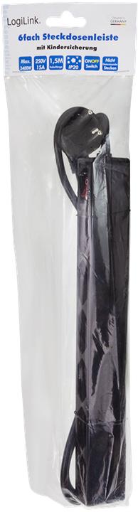 Produktbild LogiLink 6-fach mit Schalter