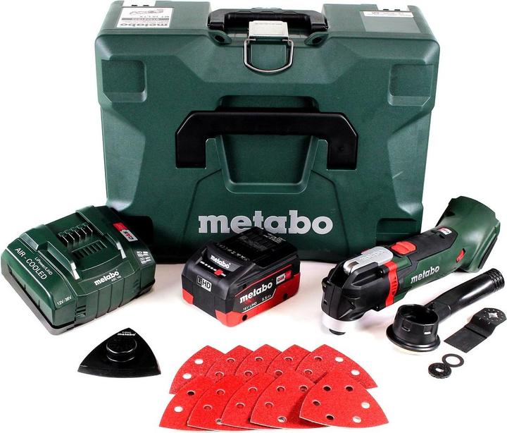 Actual product image Metabo MT 18 LTX Battery Multitool 18V ( 613021840 ) OIS/Starlock compatible + 1x Battery 5,5Ah + Charger