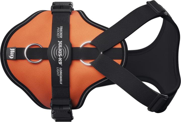 Produktbild Julius-K9 K9 Longwalk light sele w/trackerpocket,UV Orange,XL (XL, Hund)
