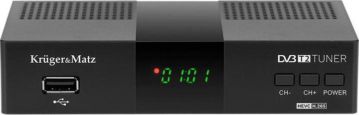 Actual product image Krüger&Matz DVB-T2 H.265 HEVC receiver Krüger & Matz