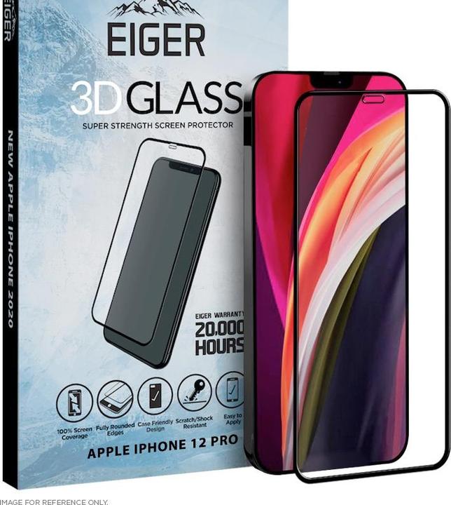 Actual product image Eiger Mountain Glass Clear Edge (1 pcs., Apple iPhone 12, Apple iPhone 12 Pro)