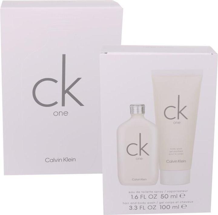 Actual product image Calvin Klein CK One Christmas 2023 Eau de Toilette 50 / Shower Gel 100 (Eau de toilette, 150 ml)