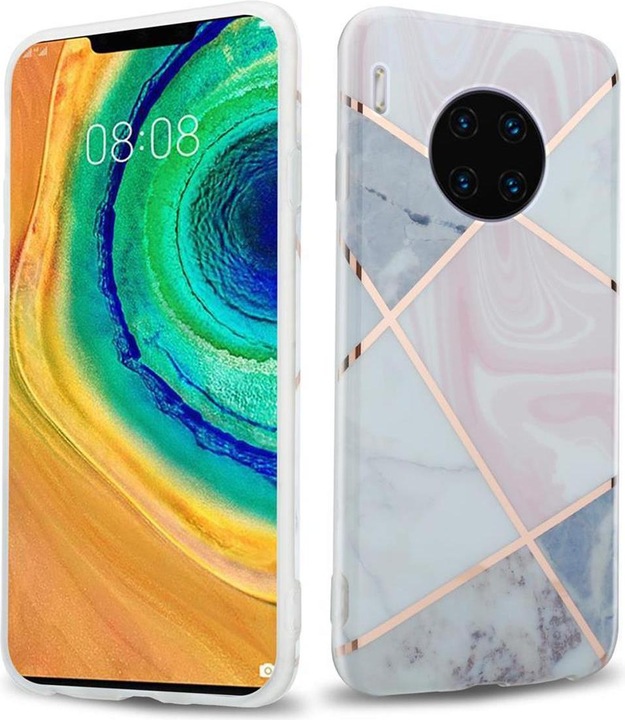 Produktbild Cadorabo IMD TPU Bunter Marmor Cover (Huawei Mate 30 Pro)