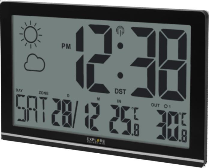 Produktbild Explore Scientific RDC-8001 Digitale Wetterstation Schwarz LCD Batterie