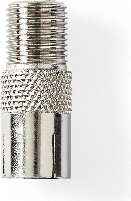 Image du produit Nedis Satellite & Antenna Adapter F Female IEC (Coax) Female Nickel Plated 75 Ohm Straight Metal Sil