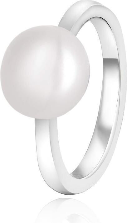 Image du produit Beneto ElegantnÃ stÅ™brnÃ½ prsten s pravou perlou AGG29 - Circuit : 52 mm (52)