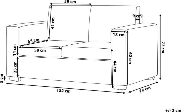 Produktbild Beliani Helsinki (2-Sitzer)