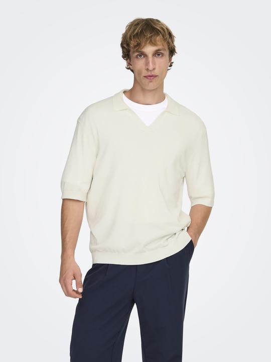 Produktbild Only & Sons Onswyler Life Rlx 12 Ss Split Knit Noos (L)
