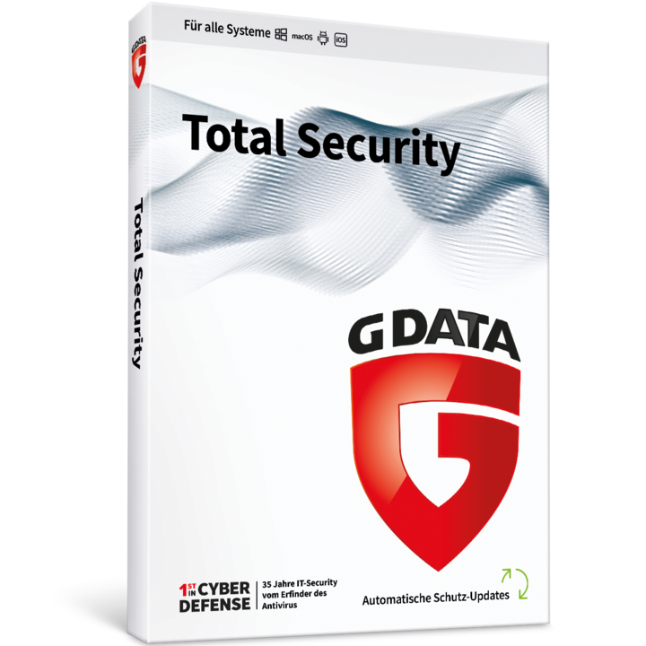 Actual product image Gdata Total Security (1 User, 3 Devices/Users, 12 months)