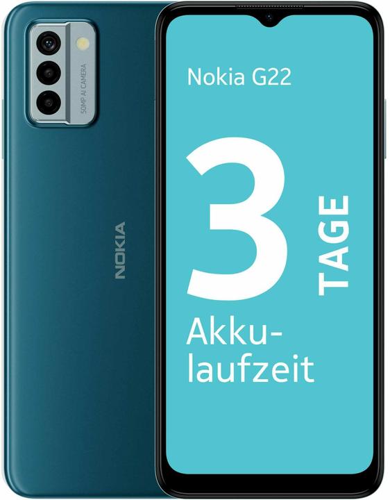Produktbild Nokia G22 (64 GB, Lagoon Blue, 6.50", Dual SIM, 4G)