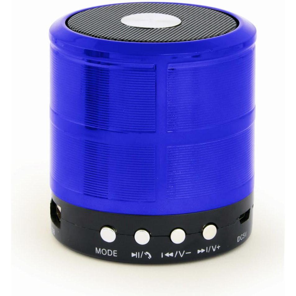 Gembird SPK-BT-08-B Draagbare luidspreker Mono Zwart (3 h), Bluetooth luidspreker, Blauw