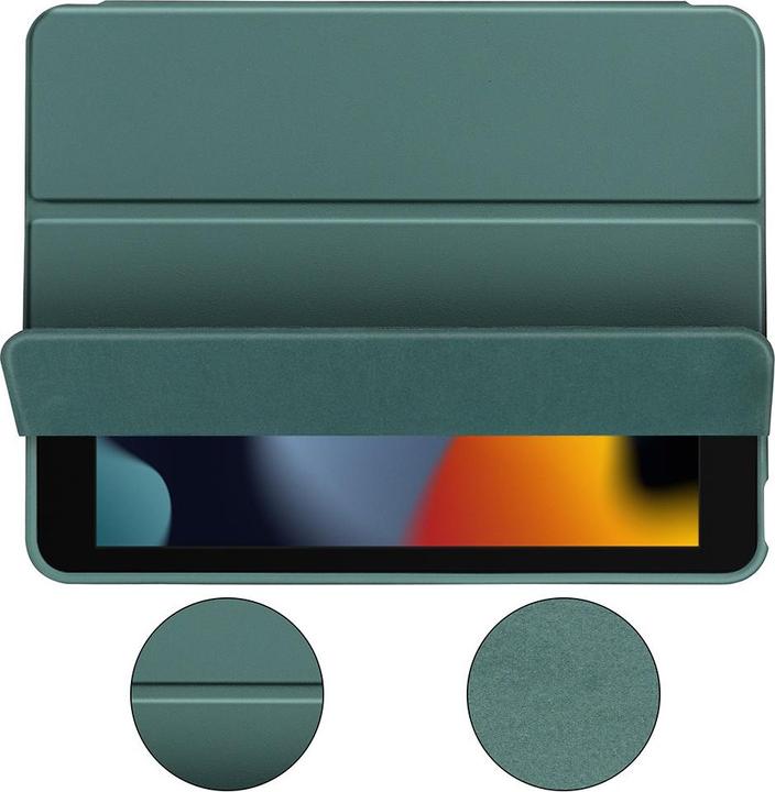 Produktbild Deltalabs Leder Tasche Smart Case Hülle + Apple Pencil Halterung (IPad 10.2 (2019/2020/2021))