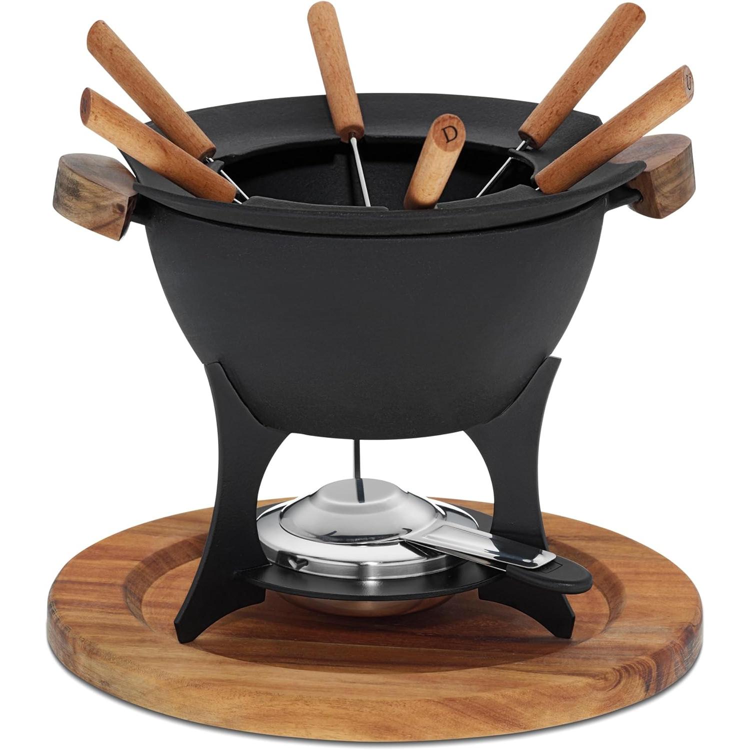 Kela Country, Fondue Set, Schwarz