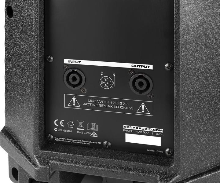 Actual product image Vonyx Speaker VSA10P 500 Watt 10 Inch (Passive, 1x 250 W)