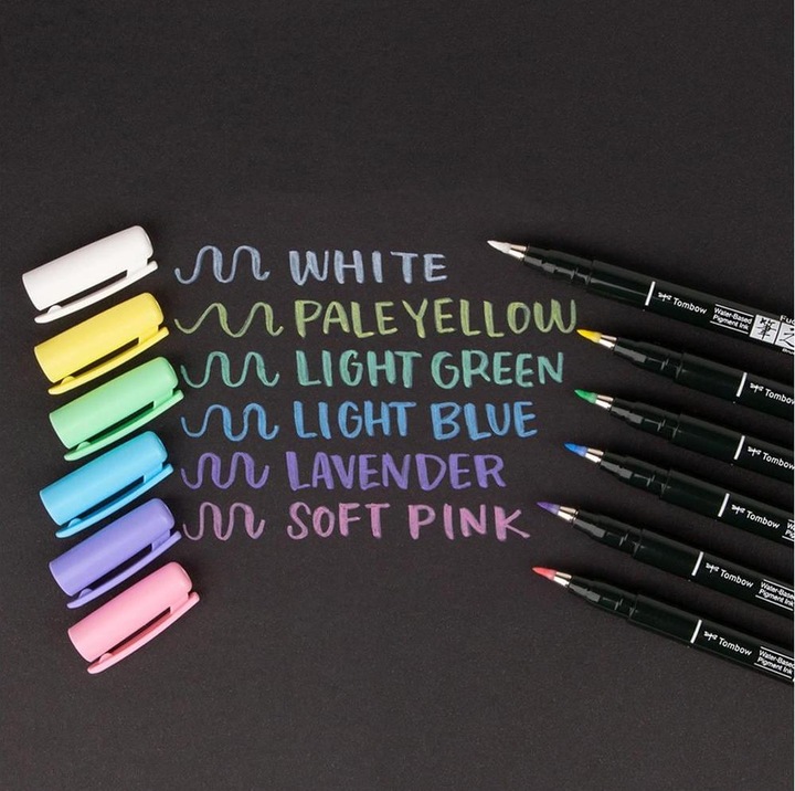 Produktbild Tombow Brush Pen (Mehrfarbig, 6 x)