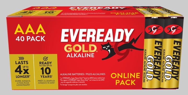 Produktbild Energizer Eveready Gold (40 Stk., AAA / LR03 / Micro / R03 / AM4 / MN2400 / KR03)