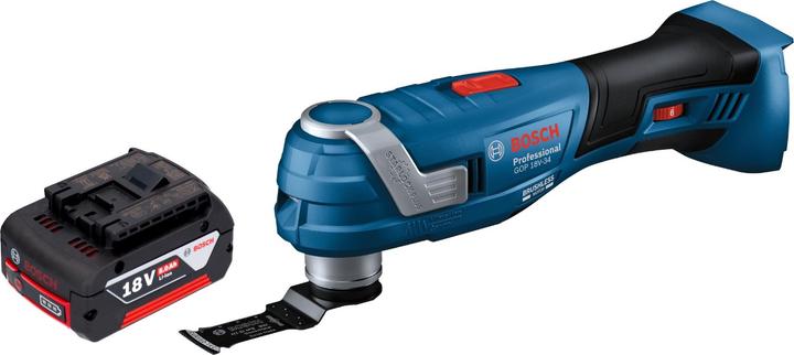 Bosch Professional Bosch GOP 18V-34 Professional Akku Multi Cutter 18 V Starlock Plus + 1x Akku 5,0 Ah - ohne