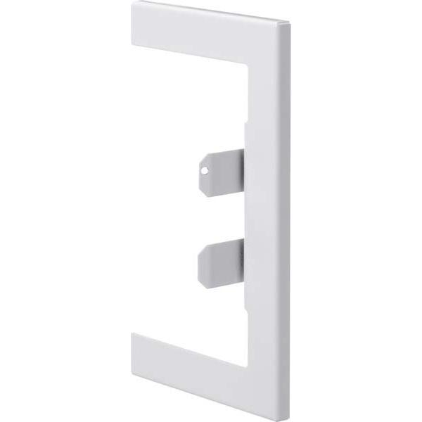 Hager, Leitungsführung Zubehör, TEH BRA85130W9016 Wand-Blende Stahl BRA 85x130 OT 80 vw