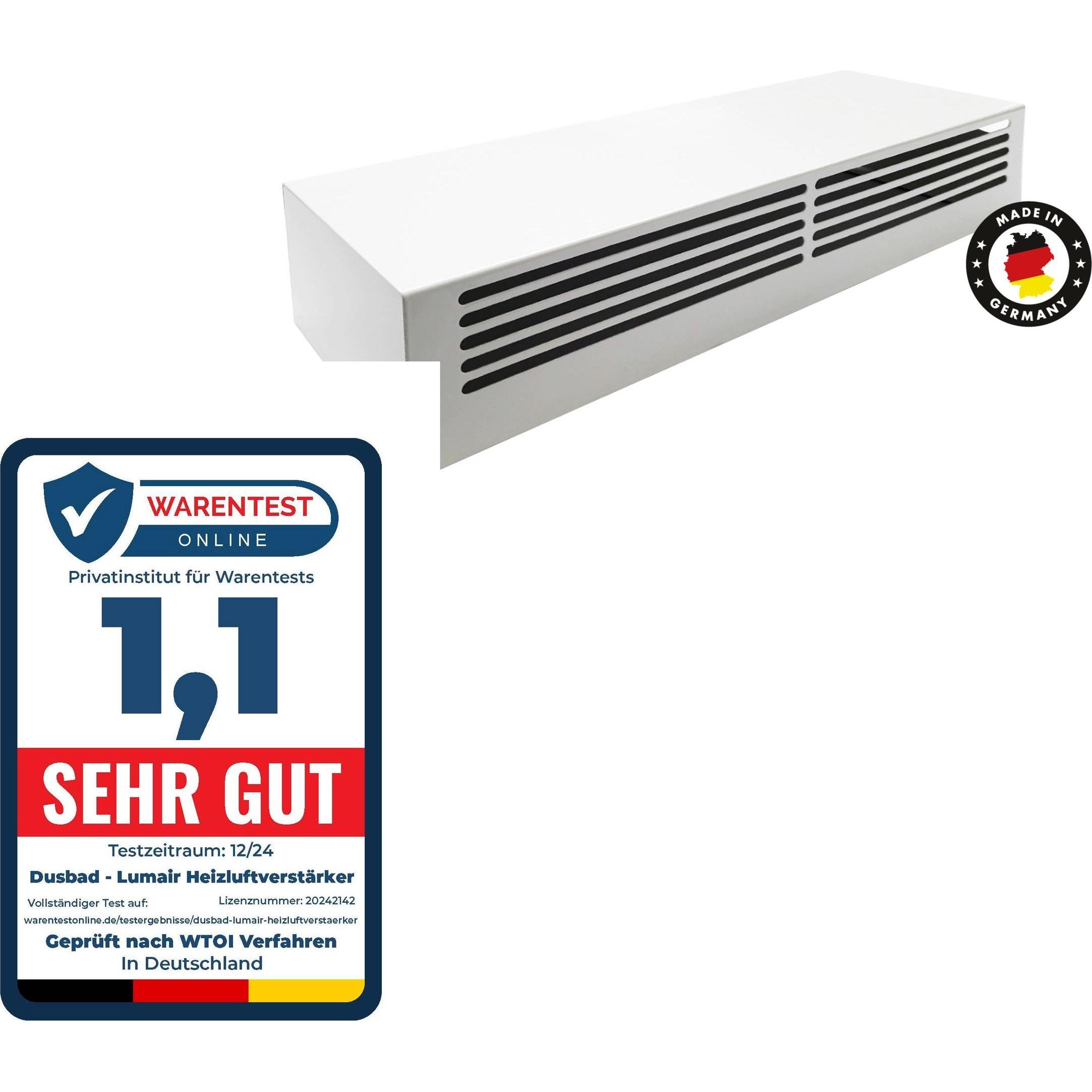 Thumbnail - Dusbad Lumair 30 Heizluftverstärker / Ventilator - für Raumgrösse bis 20 m2 - Passend für alle gängigen Hei, Heizlüfter,...