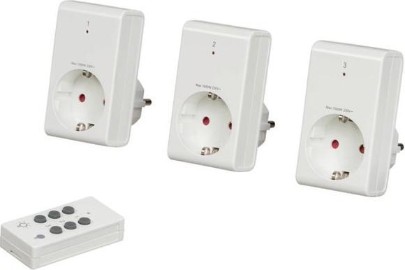 Produktbild REV Telecontrol Funksteckdosen Set 1+3 Aktion (CEE 7/4)