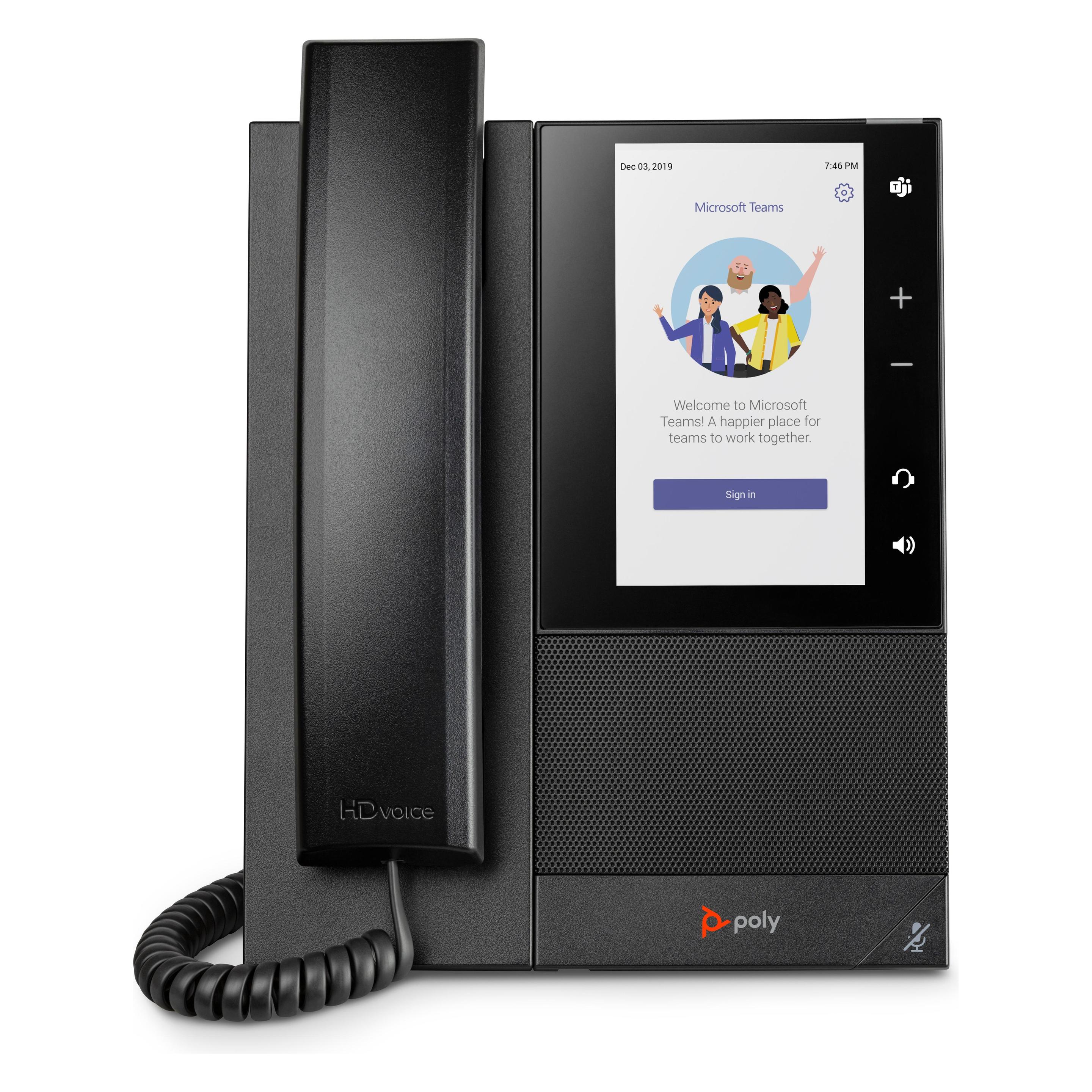 HP Poly CCX 505 BMP MS PoE-e, Telefon, Schwarz