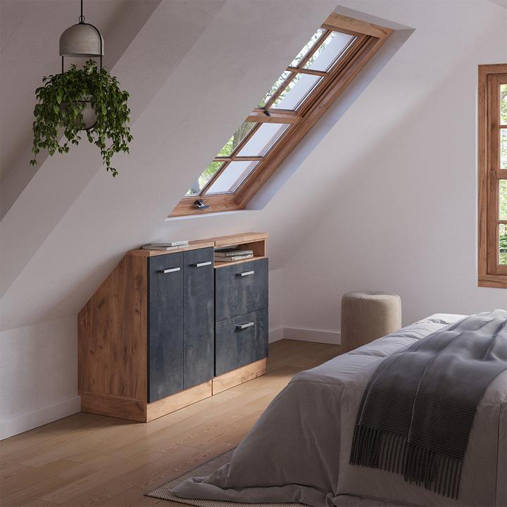 Produktbild Vicco Küchenschrank für Dachschrägen R-Line (120 x 46 x 81.60 cm)