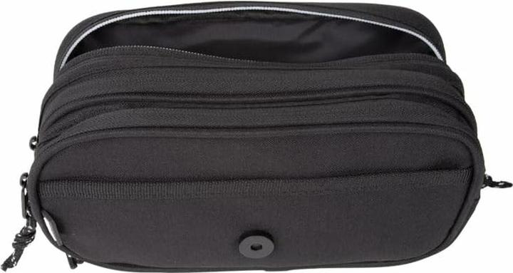 Actual product image Pencil case with 3 compartments and flap Sunset Black