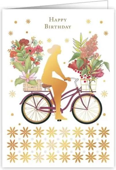 Image du produit Quire Carte d'anniversaire Joyeux anniversaire vélo (1 pcs)