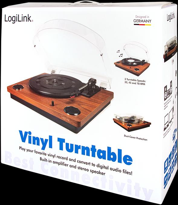 Produktbild LogiLink Schallplattenspieler mit Staubschutzhülle (Einstiegsklasse, Manuell)