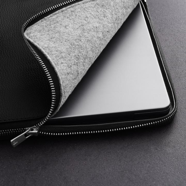 Immagine prodotto Woolnut Folio in pelle -suojatasku 13/14" MacBook, musta (Apple)