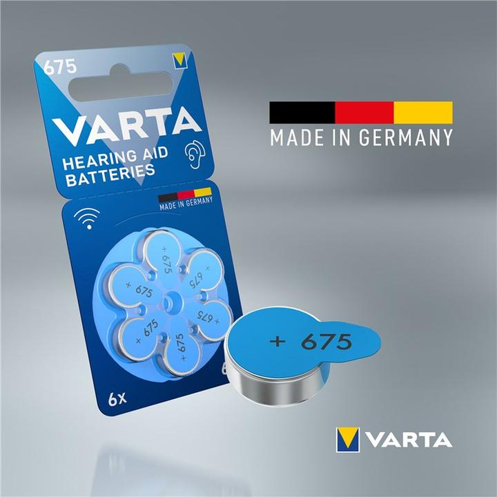 Actual product image Varta Hearing aid battery 675 6 pieces (6 pcs., 675, 640 mAh)