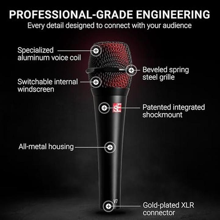 Actual product image sE Electronics sE V7 Red - Mikrofon dynamiczny
