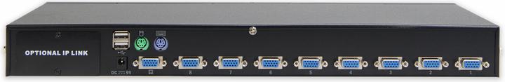 Immagine prodotto Digitus Switch KVM combinato a 8 vie 1 utente 8 PC Slot per modulo IP