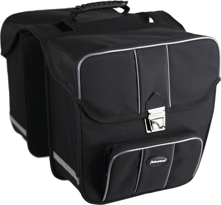 Produktbild Haberland Doppeltasche Safe 31x31x16cm abgeschraegt schwarz (30 l)