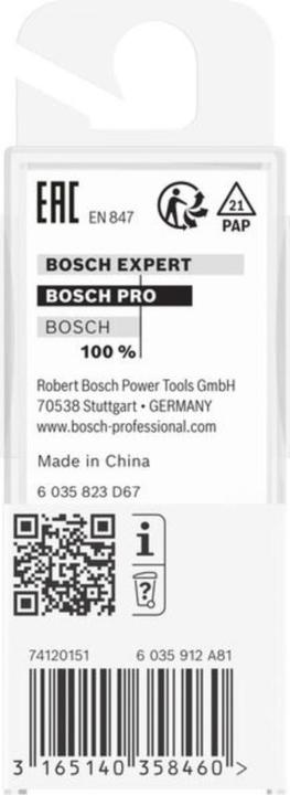 Produktbild Bosch Professional Zubehör Nutfräser, 8 mm, D1 12 mm, L 19,6 mm, G 51 mm. Für Handfräsen