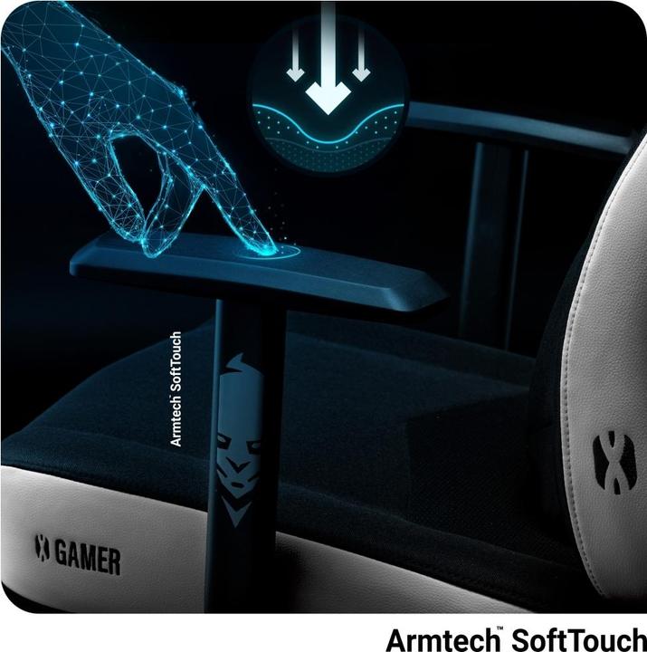 Image du produit Diablo Chaise de jeu X-Gamer 2.0 Chaise de jeu Normal Snow White, Blanc