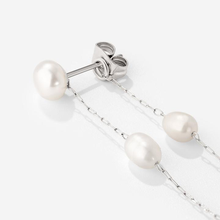 Image du produit Luamaya Jules Unique Pearl Fall Studs (Acier inoxydable)
