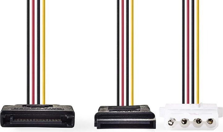 Immagine prodotto Nedis Cavo di alimentazione interna SATA 15 pin maschio Molex femmina/SATA 15 pin femmina placcato oro