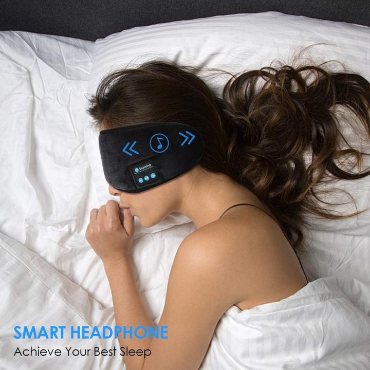 Image du produit Cbx Masque de sommeil Bluetooth avec écouteurs (Pas de réduction du bruit, 8 h, Sans fil)